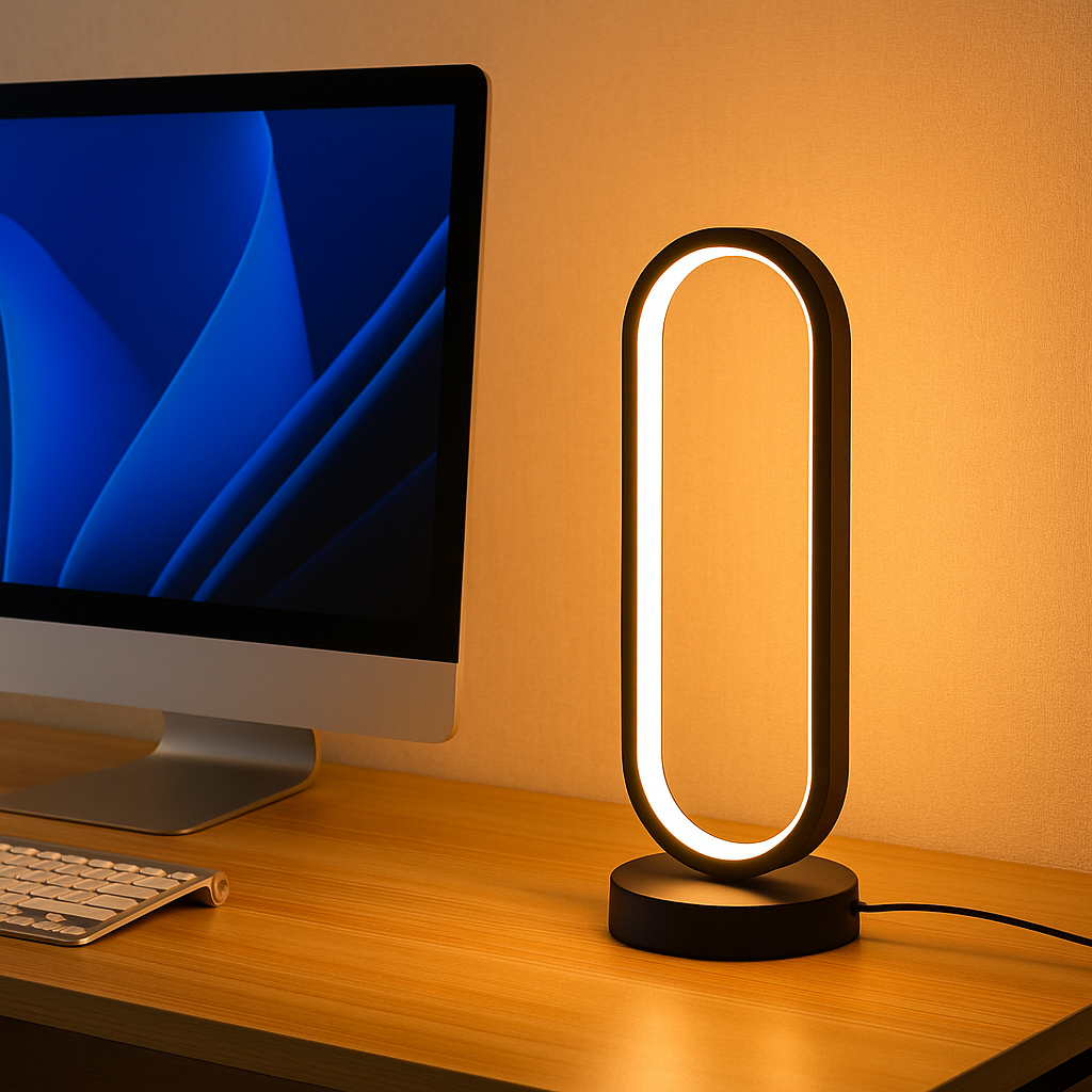 Naya – USB-Powered Ring LED Table Lamp | GlowLane